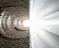 air duct cleaning services showing interior duct system inspection and cleaning in Boise, ID