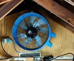 attic fan services with installed attic ventilation fan system in Boise, ID